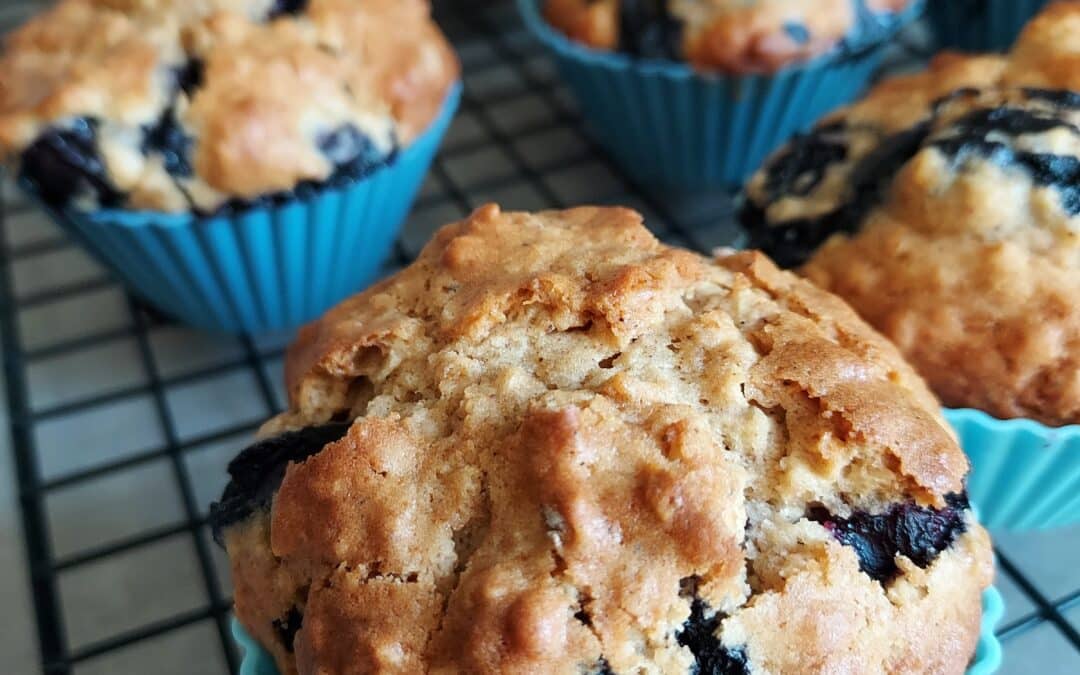 Healthier Blueberry Muffins